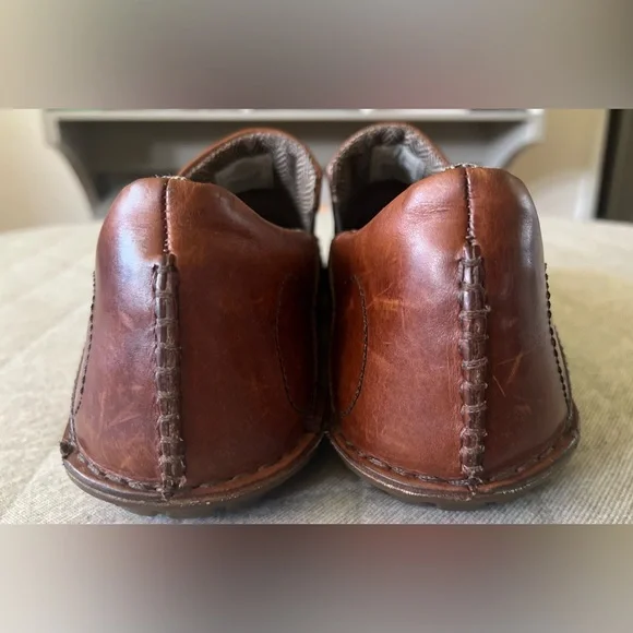 PATAGONIA Sz 13 Pau Walnut Brown Leather Slip-on Loafers Exc Cond Orig$180 Men main image 3